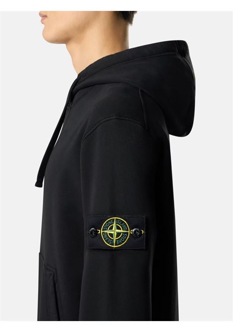 felpa 6100062 uomo nera STONE ISLAND | L1S15 6100062 S0051V0029